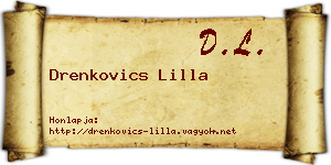 Drenkovics Lilla névjegykártya