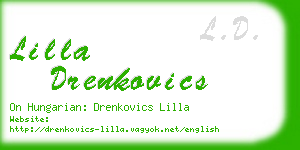 lilla drenkovics business card